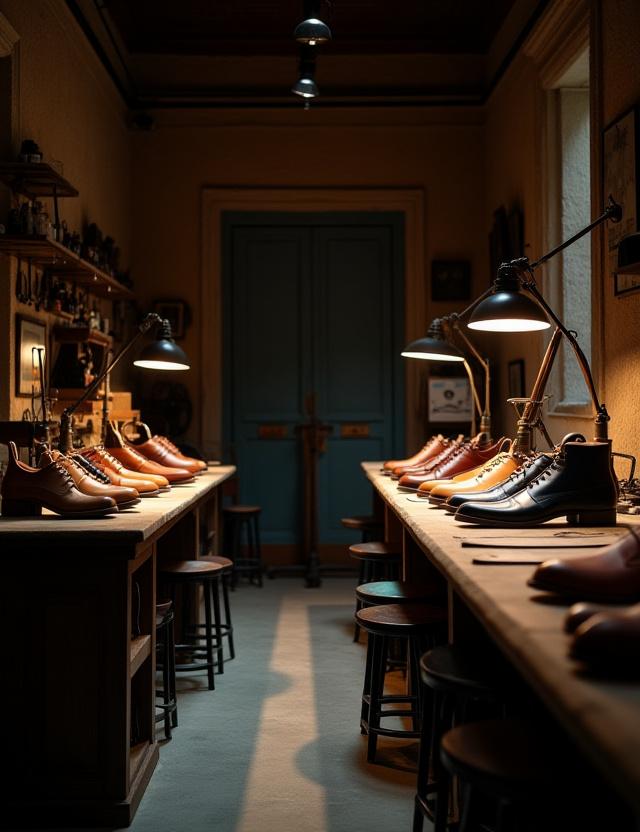 Artigiani al lavoro nell'atelier di Roma